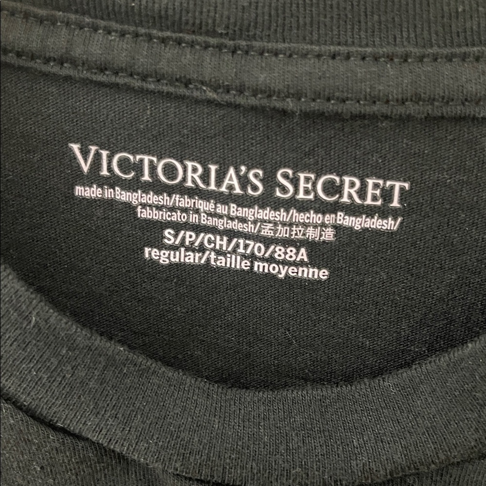 ❤️ VICTORIAS SECRET Front Pocket emblem long Sleeve Shirt Size S - Picture 4 of 4